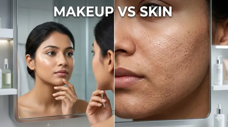 দীর্ঘদিন মেকআপ ব্যবহারের ফলে ত্বকের মসৃণতার ওপর যে প্রভাব পড়ে