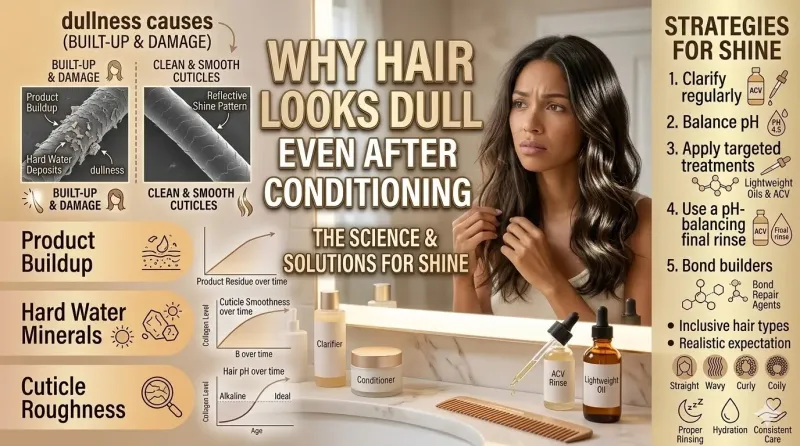 Why Hair Looks Dull Even After Conditioning: The Science, Causes, and Solutions for Restoring Shine