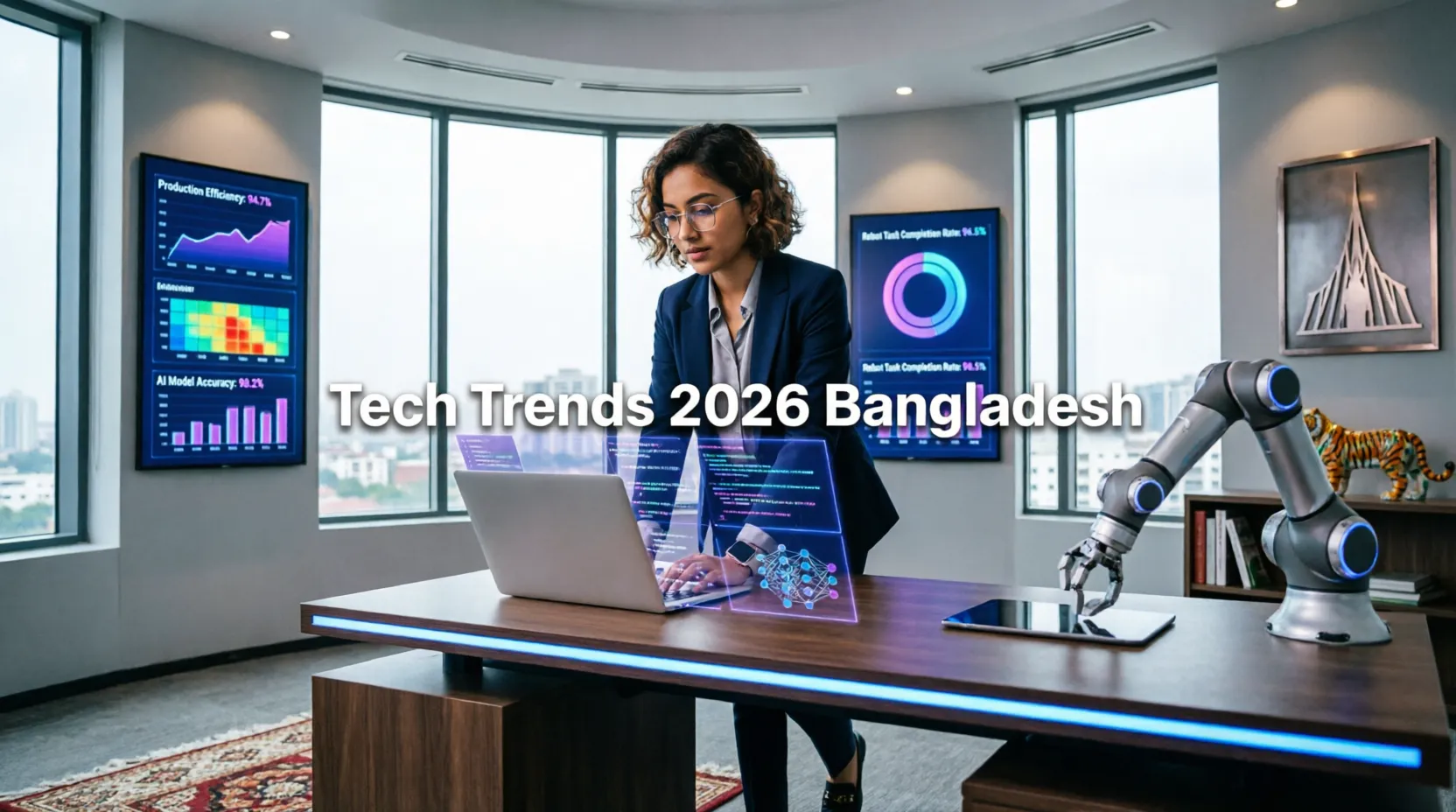 ২০২৬ টেক ট্রেন্ডস: এআই, অটোমেশন, রোবোটিক্স—বাংলাদেশ কি প্রস্তুত?