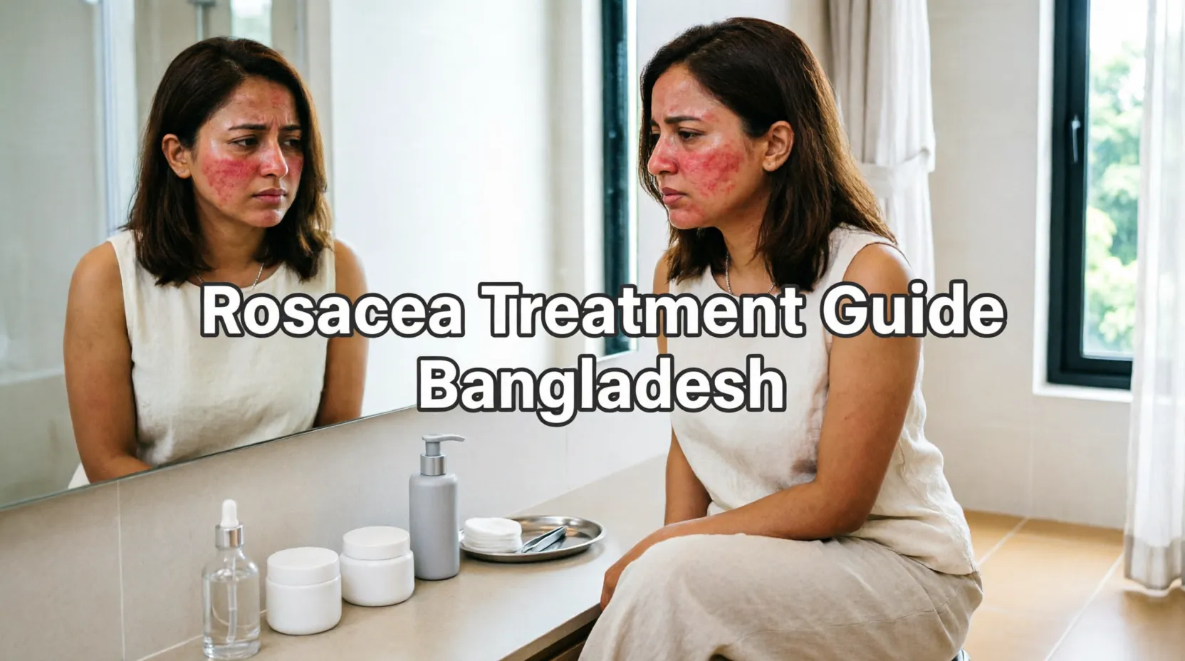 রোজেশিয়া: মুখের লালচে ভাবের কারণ ও চিকিৎসা