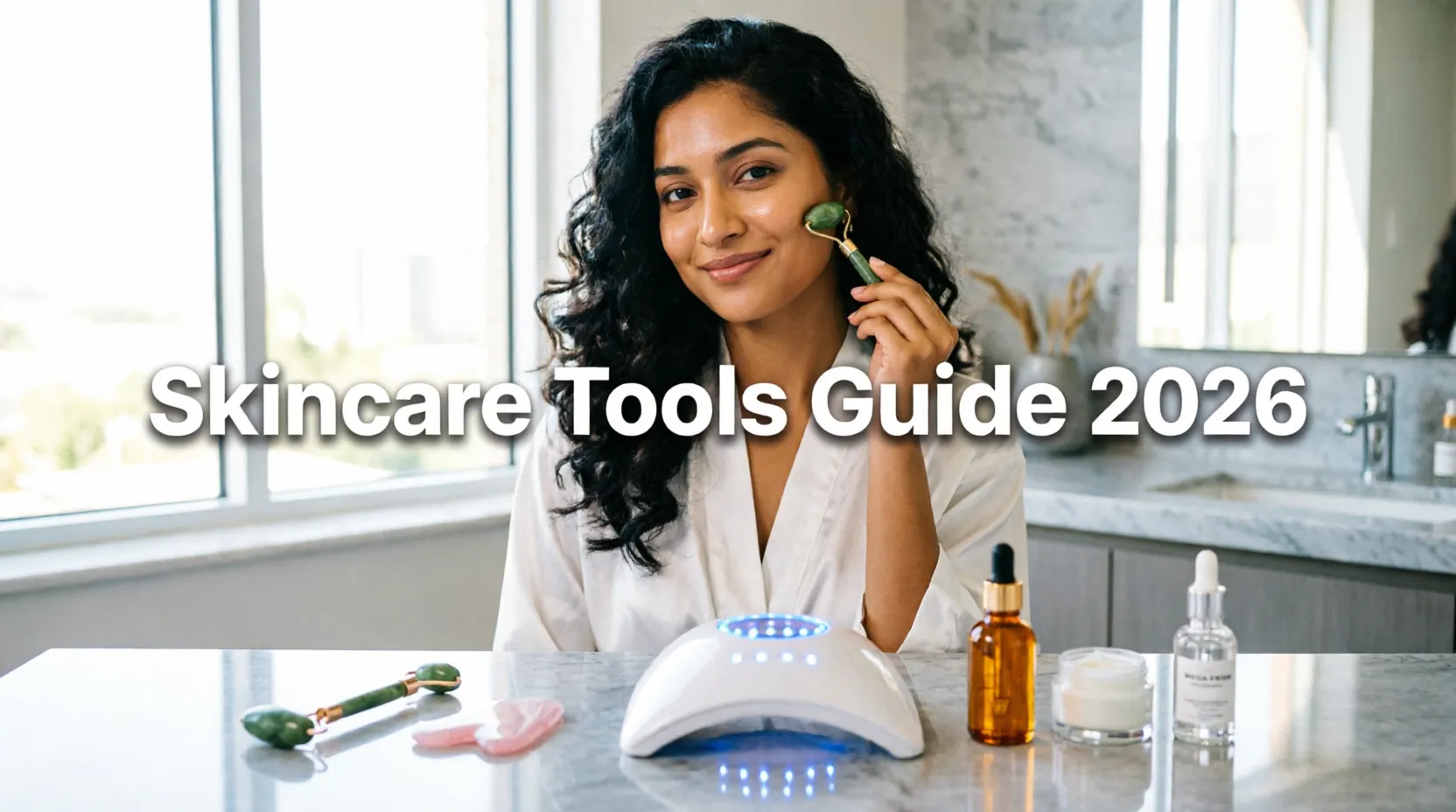 স্কিনকেয়ার টুলস ২০২৬: জেড রোলার, গুয়াশা ও এলইডি গাইড