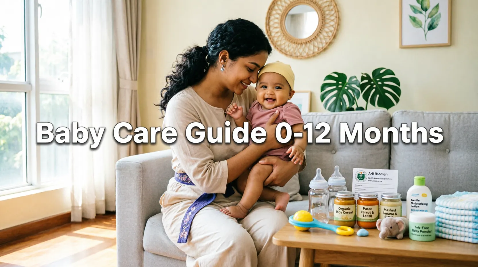 জন্ম থেকে ১ বছর: শিশুর যত্ন ও বিকাশের মাসিক গাইড