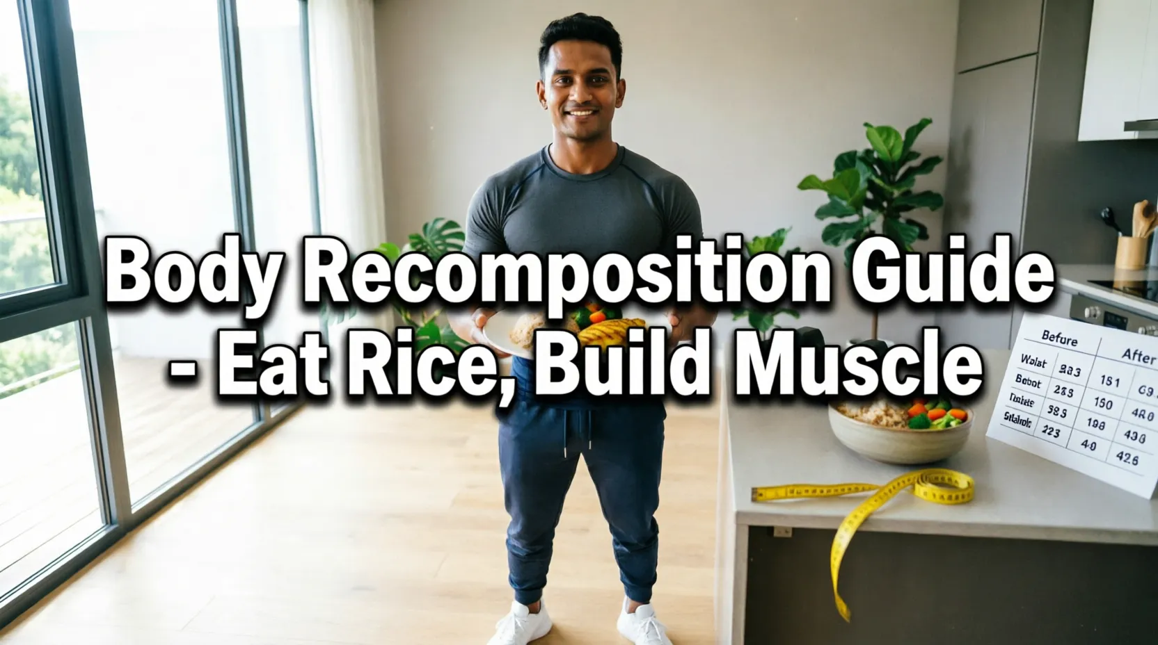 বডি রিকম্পোজিশন: ভাত খেয়েও চর্বি কমিয়ে মাসল গড়ার সম্পূর্ণ গাইড