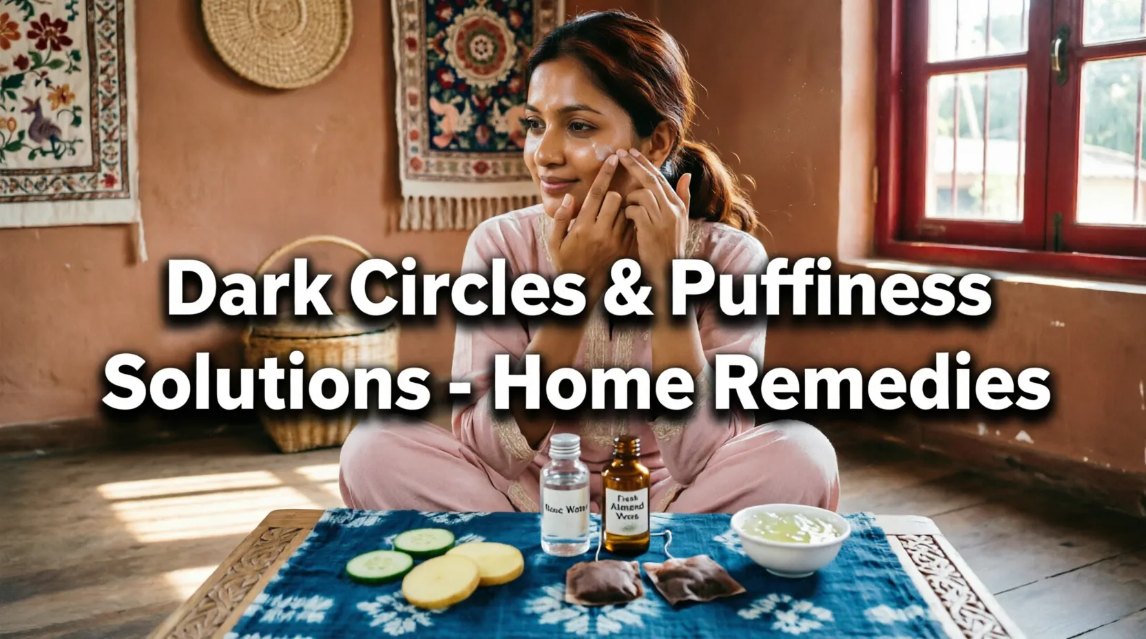 চোখের নিচে কালো দাগ ও ফোলা ভাব: ঘরোয়া সমাধান ও লাইফস্টাইল হ্যাকস