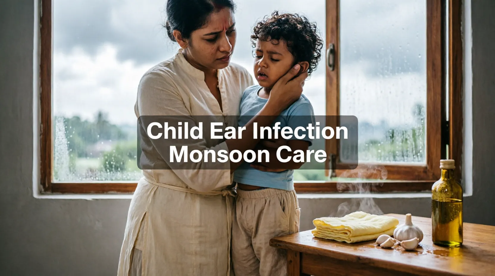 বর্ষায় শিশুর কান পাকা ও ব্যথা: লক্ষণ, যত্ন ও চিকিৎসা