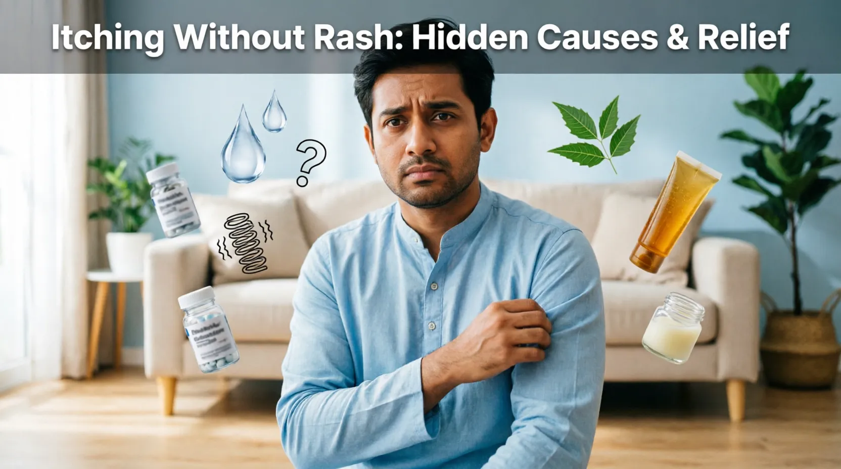 র‍্যাশ ছাড়া চুলকানি: গোপন কারণ ও প্রতিকার