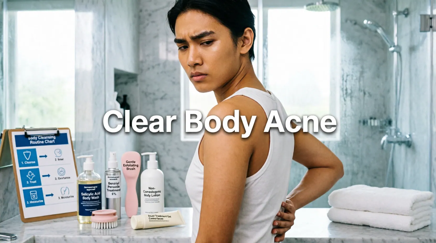 Body Acne Causes & Dermatologist-Approved Cleansing Routine