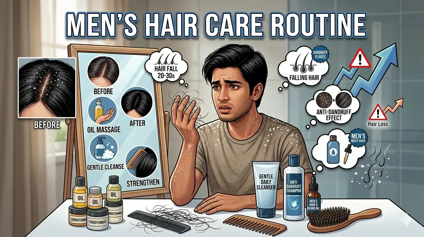 ছেলেদের চুলের যত্ন: অকালে পড়া রোধের সহজ রুটিন