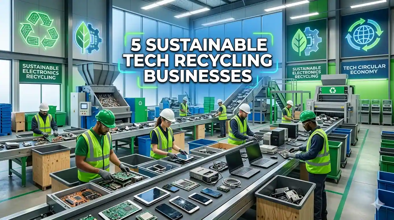 5 Businesses Capitalizing on Sustainable Tech Recycling Growth
