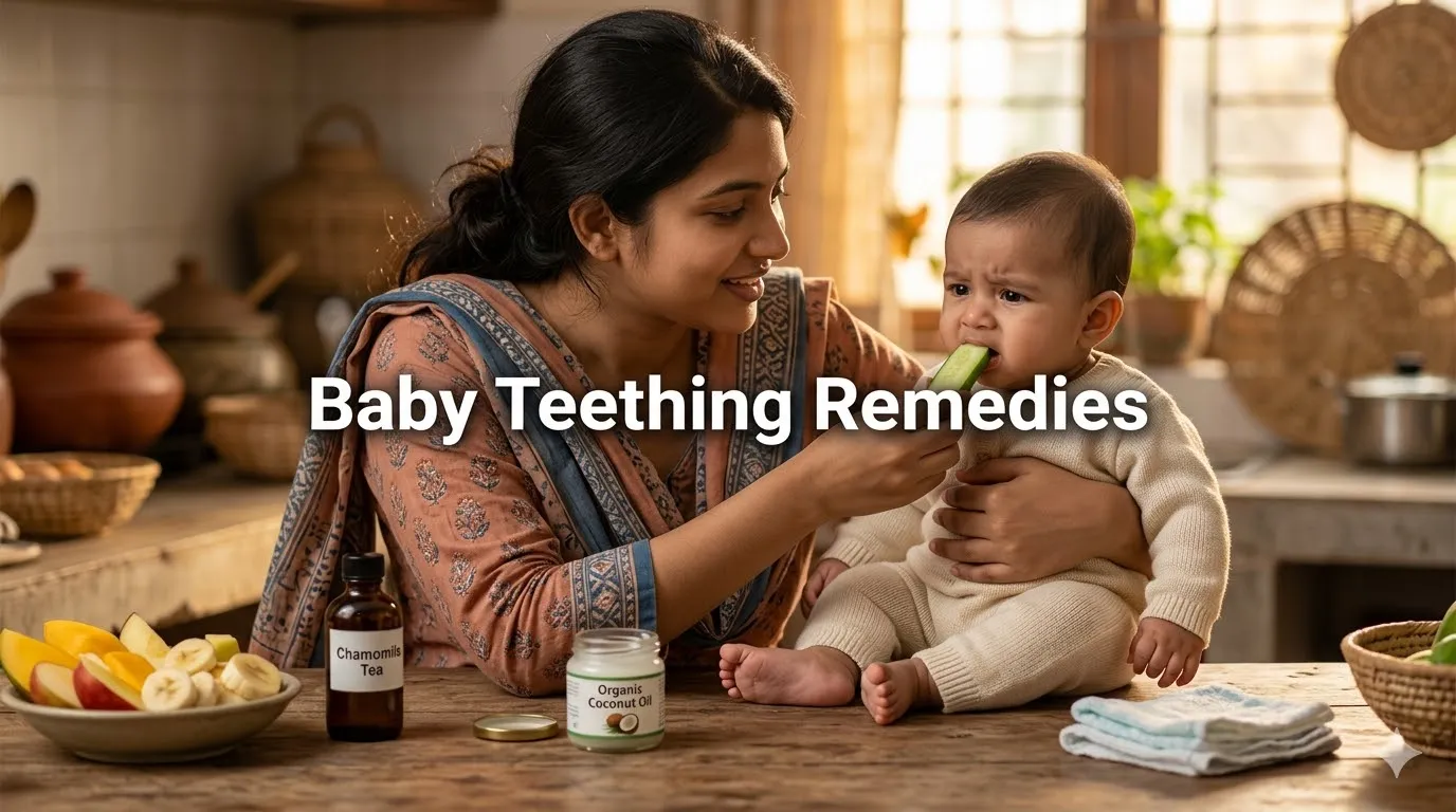 Natural Baby Teething Remedies- 7 Safe Kitchen Solutions