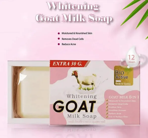 Bio Active Whitening Goat Milk Soap Thailand Review | eEraboti