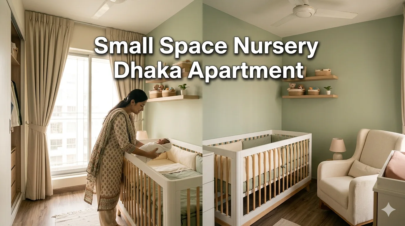 Calm Clutter-Free Nursery Small Dhaka Apartment | eEraboti