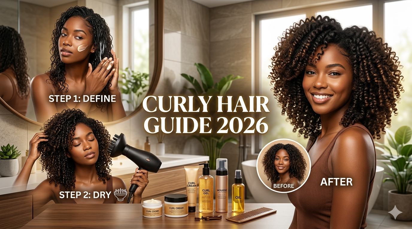Curly Hair Guide 2026- Master the CG Method and Best Products