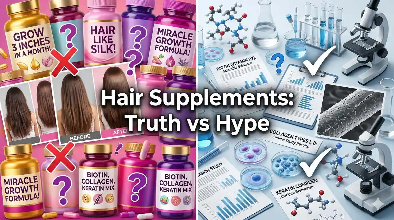 Hair Supplements Truth 2026- Science vs Marketing Hype Explained