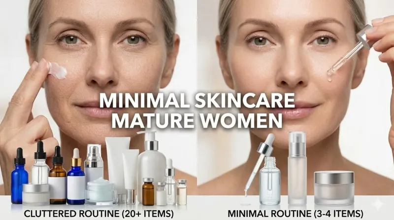 Minimal Skincare for Mature Women 2026- Why Less is More