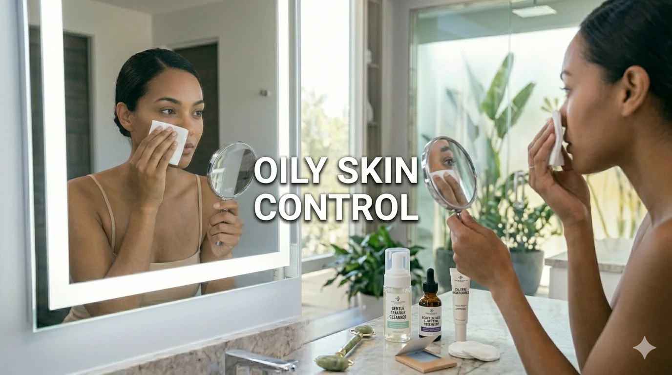 Oily Skin Control 2026- Dermatologist Routine to Stop Shine and Sebum