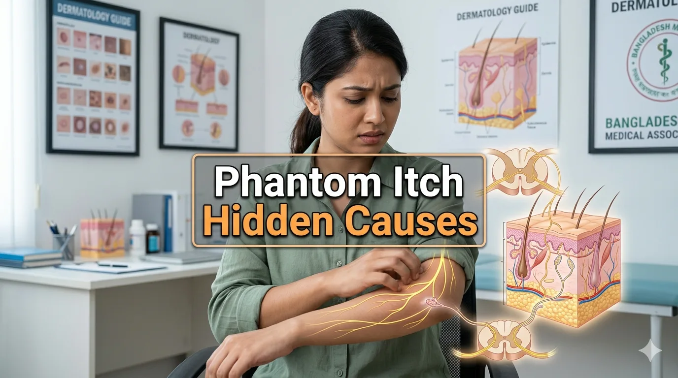 pruritus sine materia, unexplained itching relief, phantom itch causes