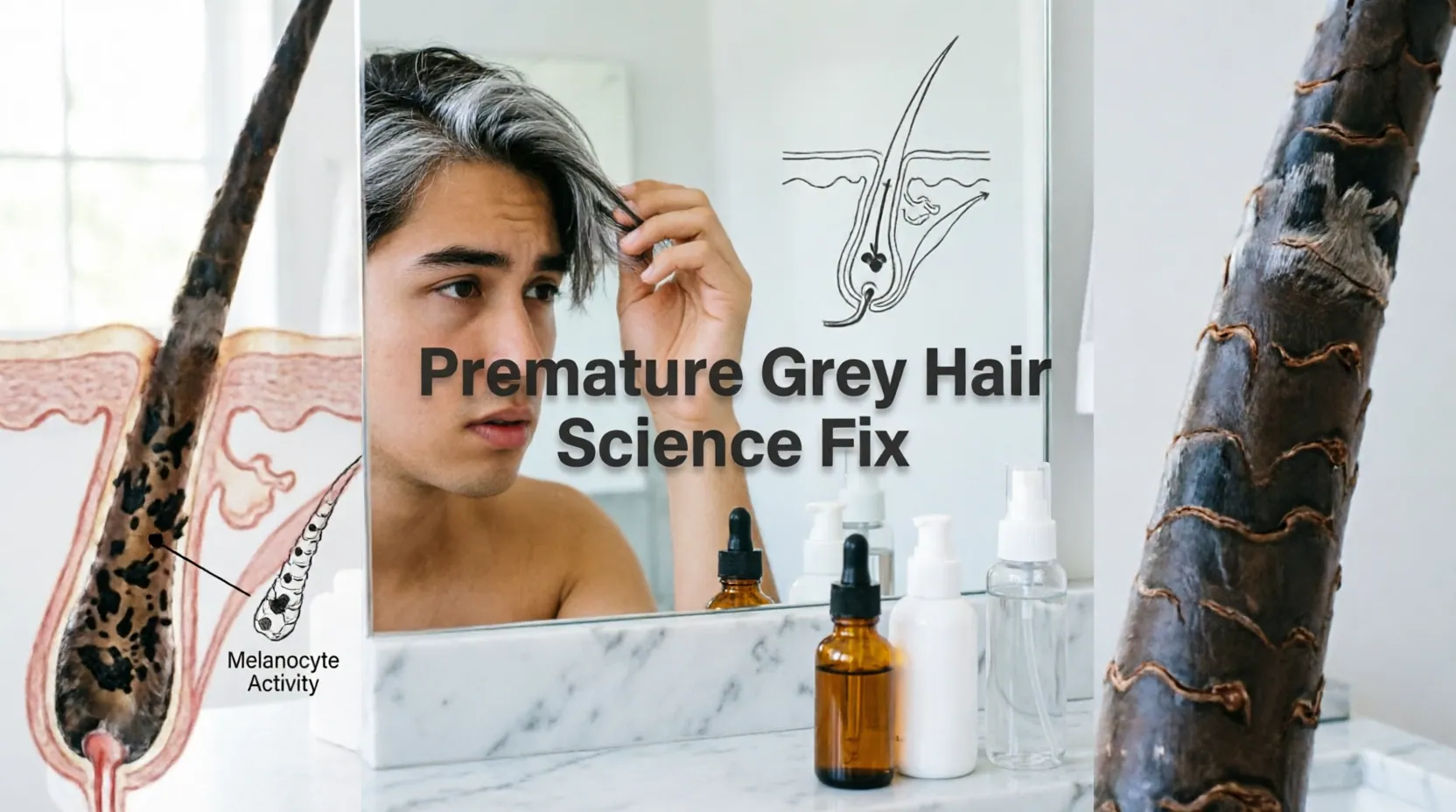 Premature Grey Hair in 20s- Science-Backed Ways to Stall the Silver