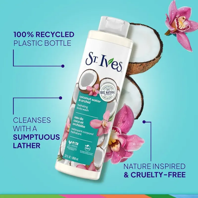 St. Ives Hydrating Body Wash – Coconut Water and Orchid- বিস্তারিত পর্যালোচনা