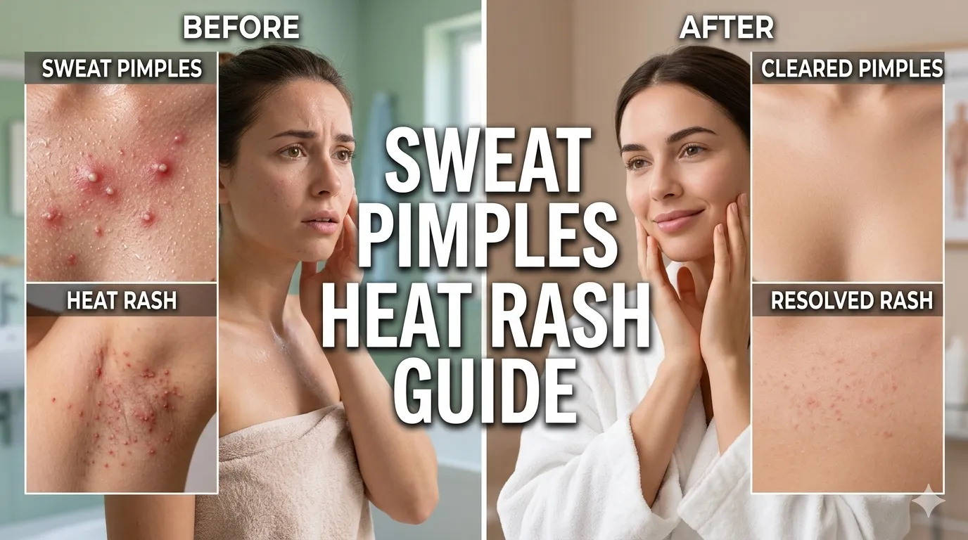 Sweat Pimples and Heat Rash 2026- Proven Fixes for Clear Summer Skin