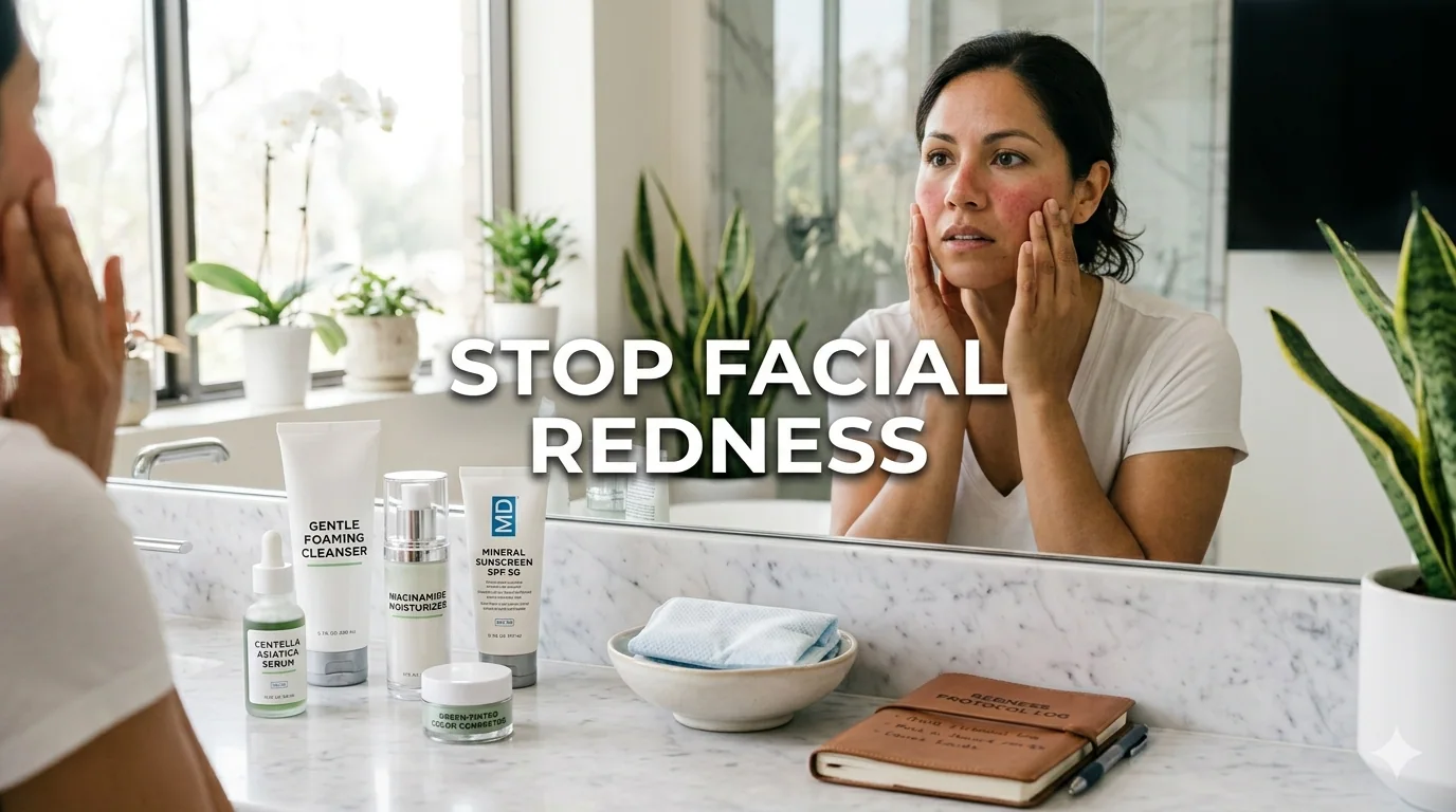 Facial Redness Guide 2026- Fix Flushed Skin and Damaged Barrier