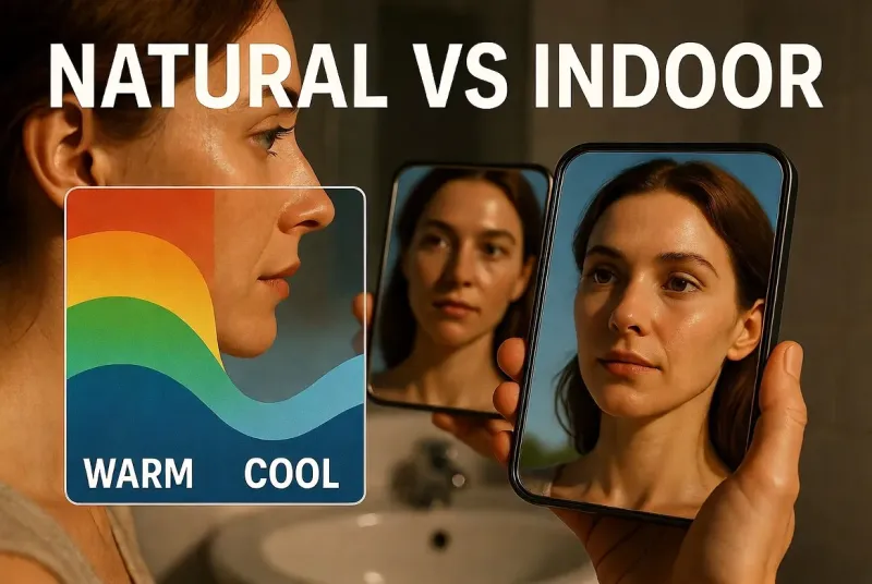 Why Skin Looks Different in Natural vs Indoor Light- 2026 Lighting Guide